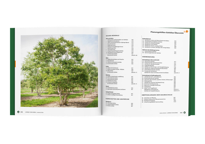 Von Ehren-Kompendium mit detaillierten Pflanzenporträts, Tipps zur Planung und großformatigen Bildern.